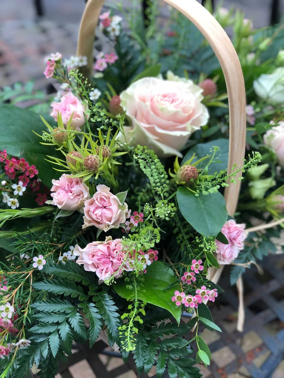 Blush Garden Basket