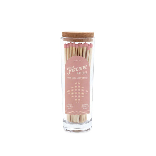 Fireside Safety Matches (13cm Tall) - Blush Pink Tip