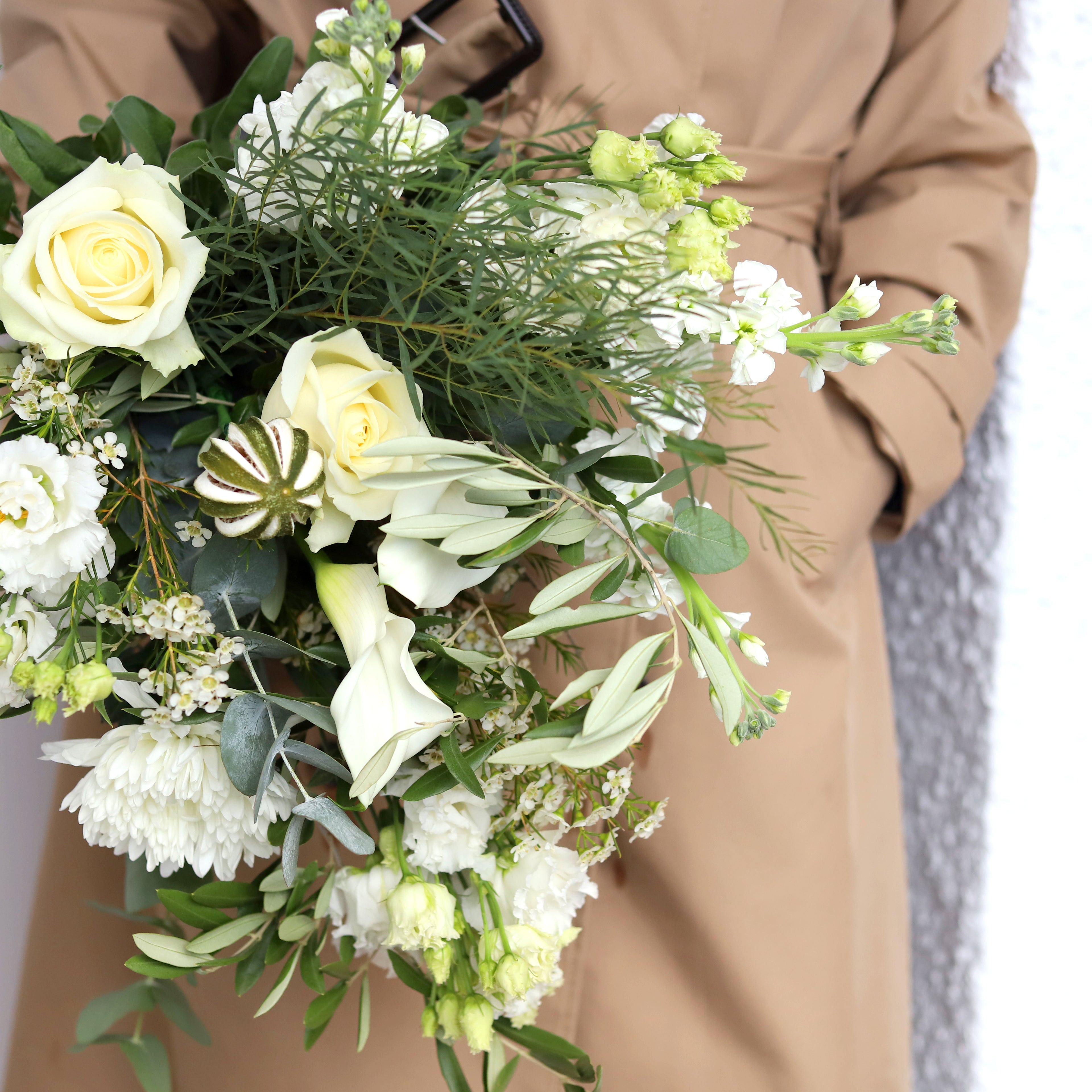 Frosted Olive Flower Bouquet