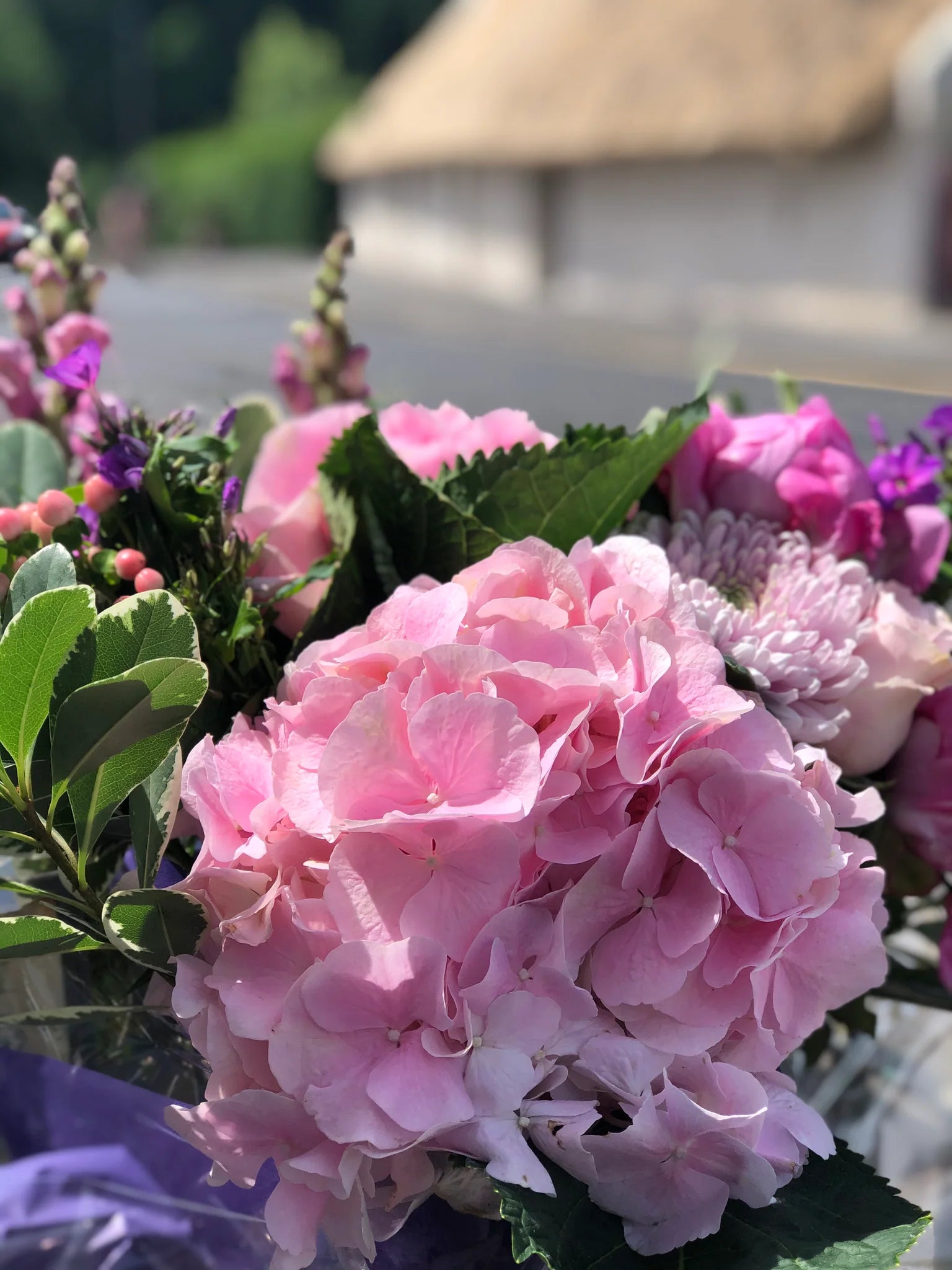 Pink Hydrangea & Summer Blooms