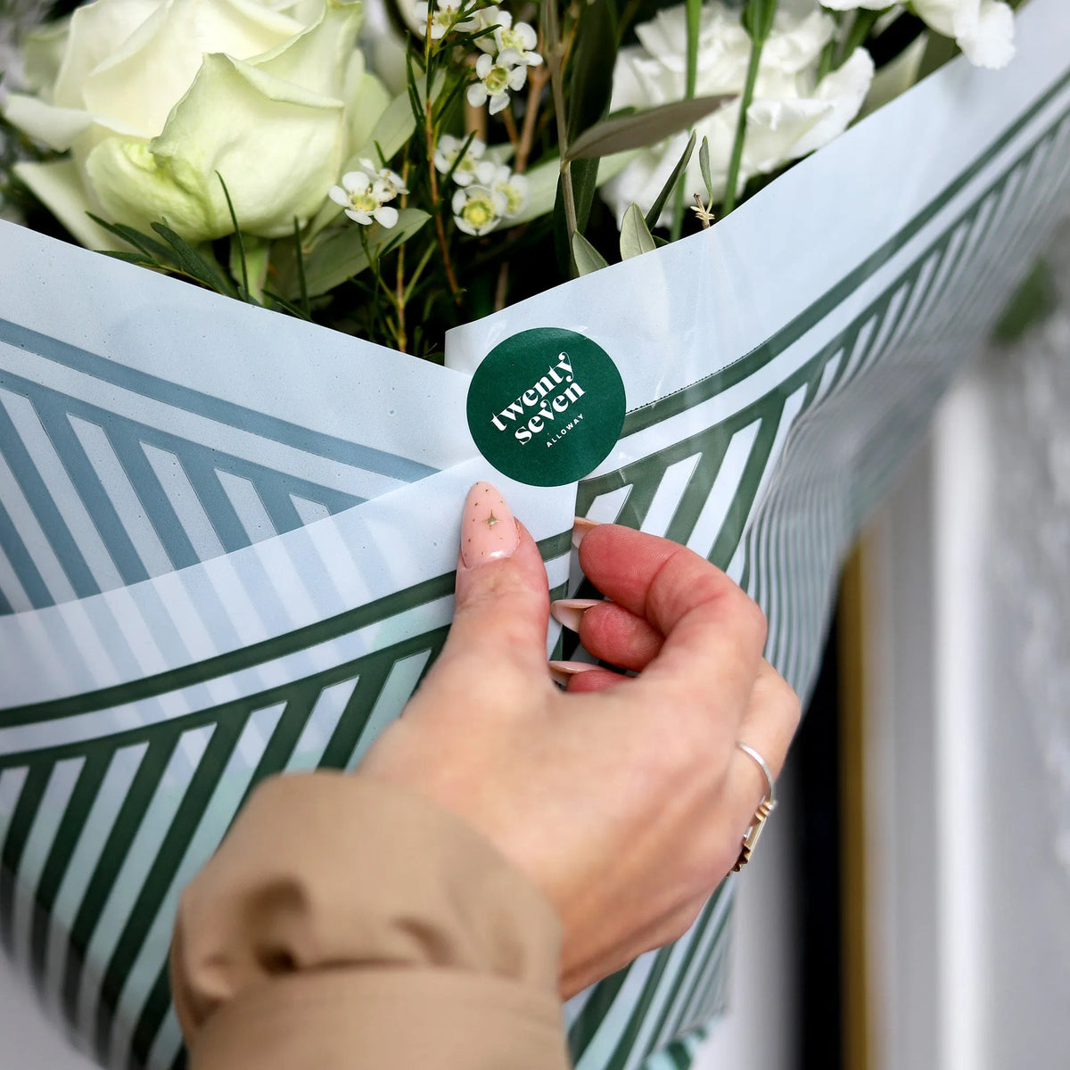 Frosted Olive Flower Bouquet