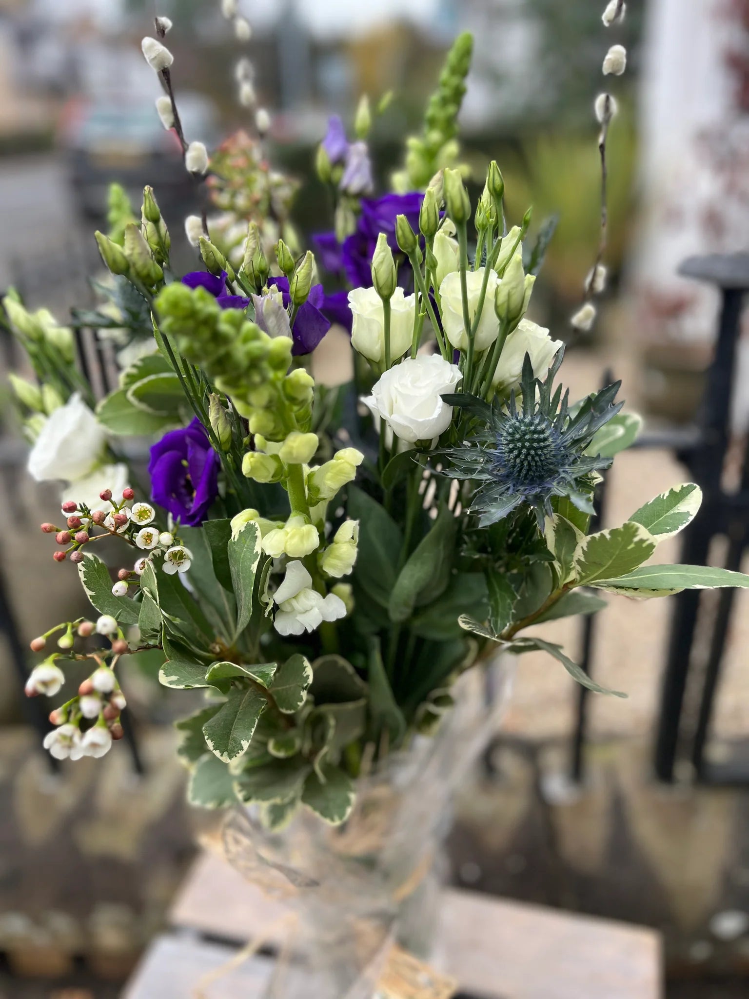 Purple & White Elegance Bouquet