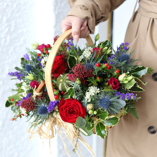Scarlett Snow Flower Basket