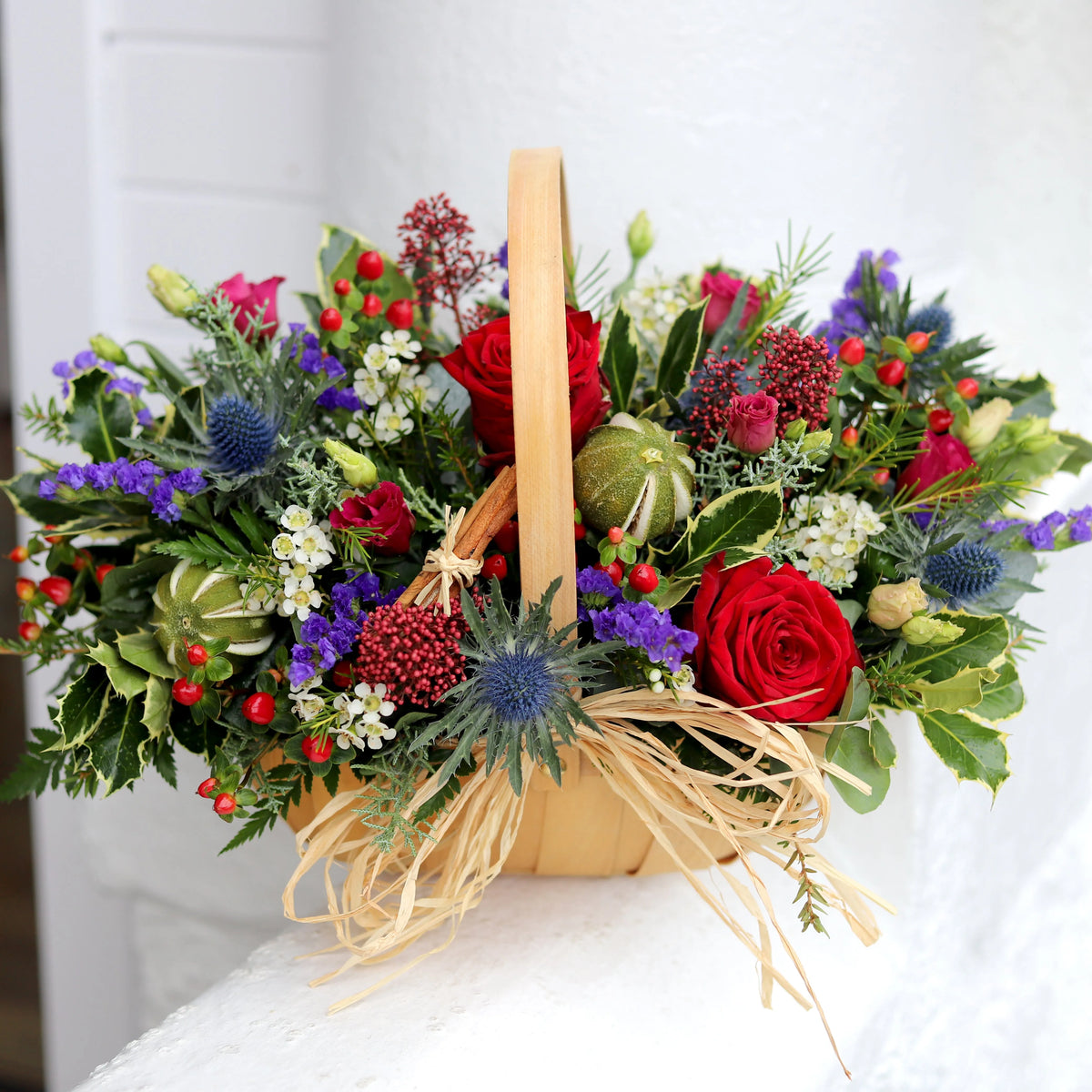 Scarlett Snow Flower Basket