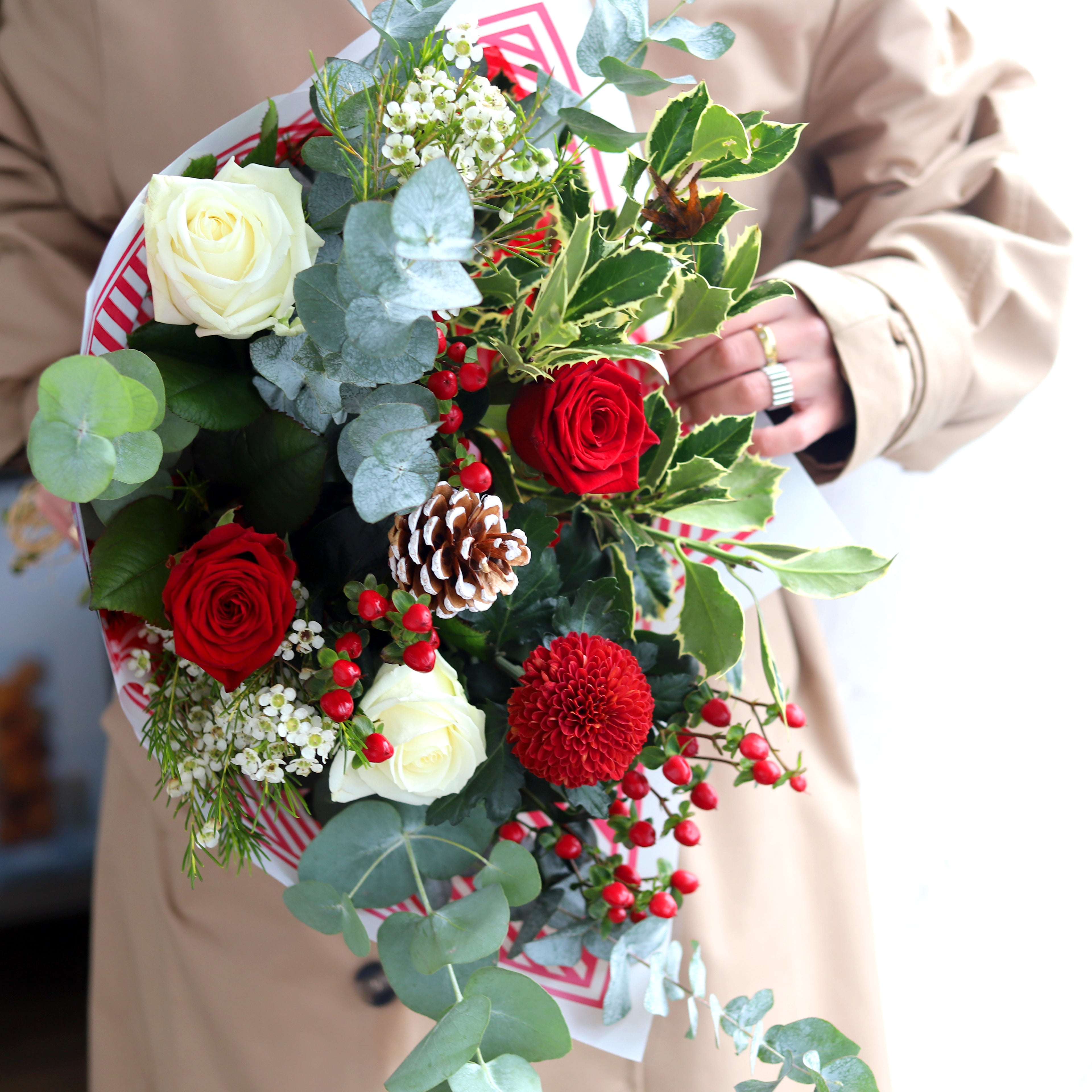Winter Rose Flower Bouquet