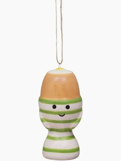 Egg with cup decoration hanging